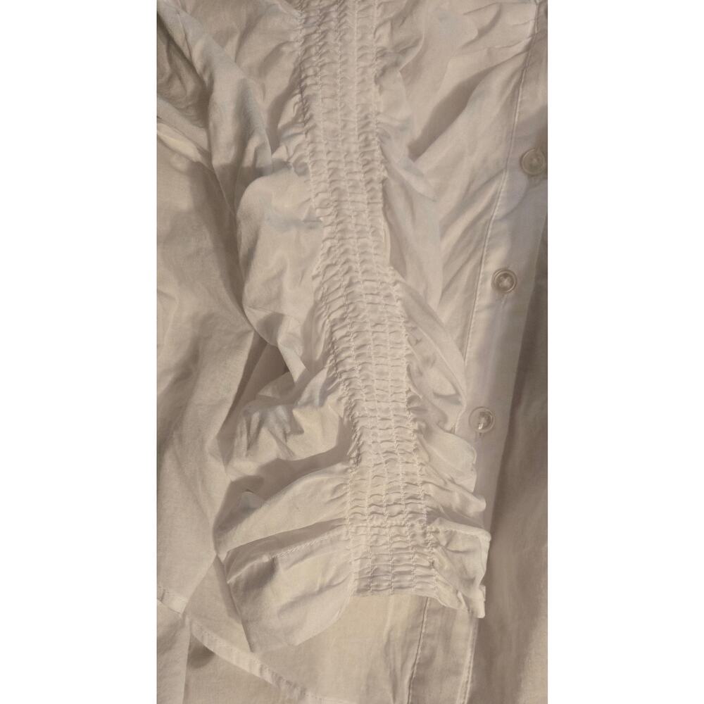 Veronica Beard Porta White Button Down Cotton Ladies Size Small Blouse - Picture 6 of 8
